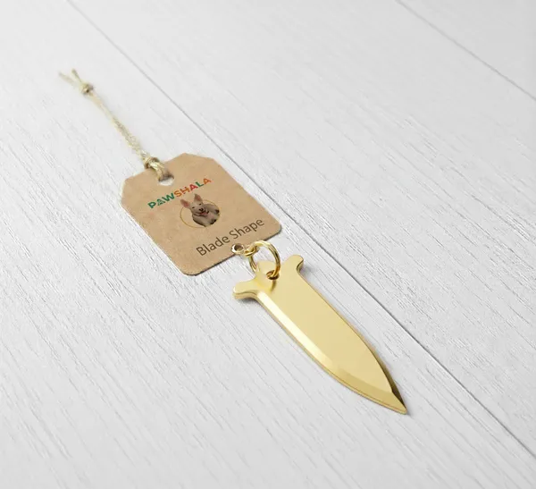 Brass_Knife_Pendant_Charm_For_Dog_Collar_-_Handmade_By_Pawshala_Bladeshop