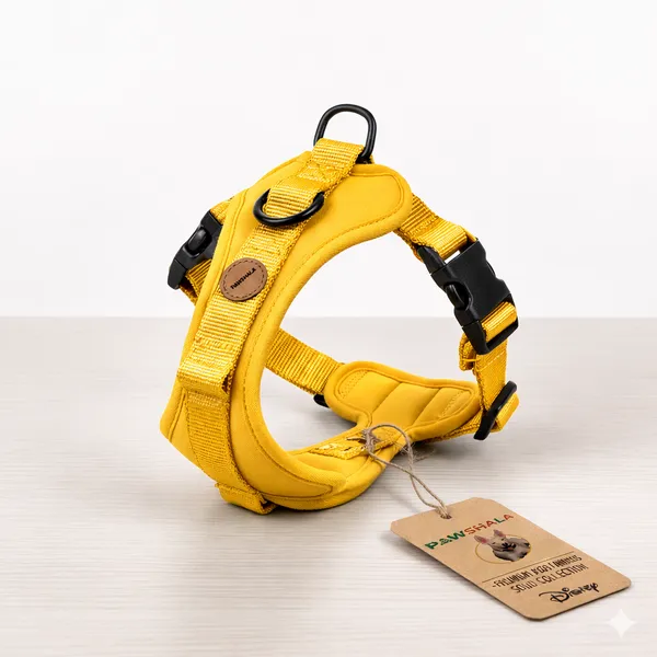 Yellow_Dog_Harness_With_Adjustable_Straps_And_D-Ring