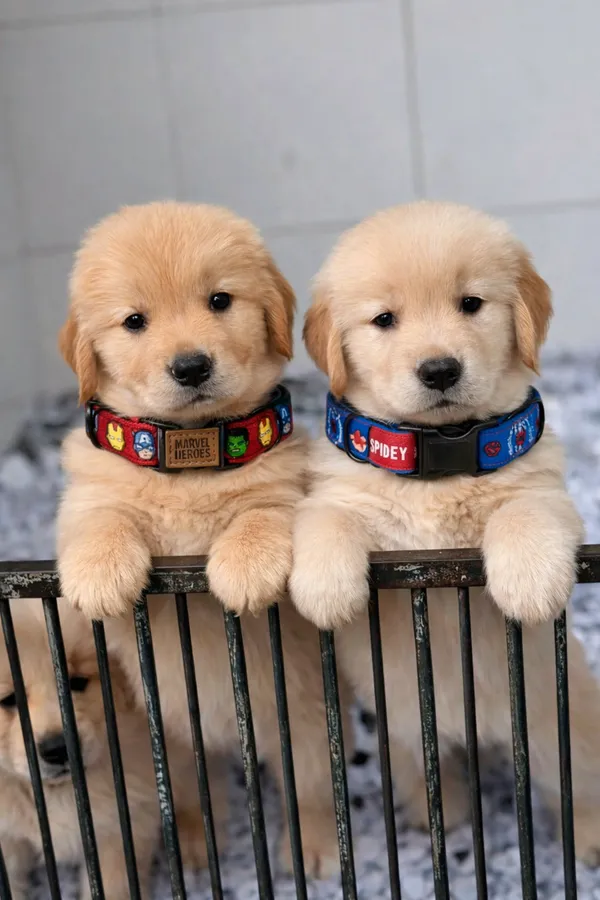 Pack_Of_2_Marvel_Heroes_Dog_Collar_Red_&_Blue