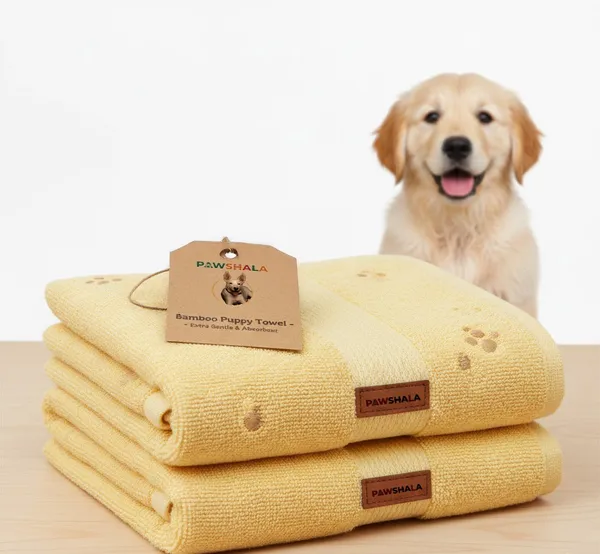 Pawshala_Bamboo_Puppy_Towel_-_Extra_Absorbent_&_Ultra_Soft_Pet_Towel_(Yellow)