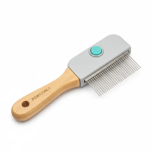Pawshala_Pet_Grooming_Brush_for_Tick_and_Flea_With_Wooden_Handle_-_Professional_Dog_Cat_Hair_Comb