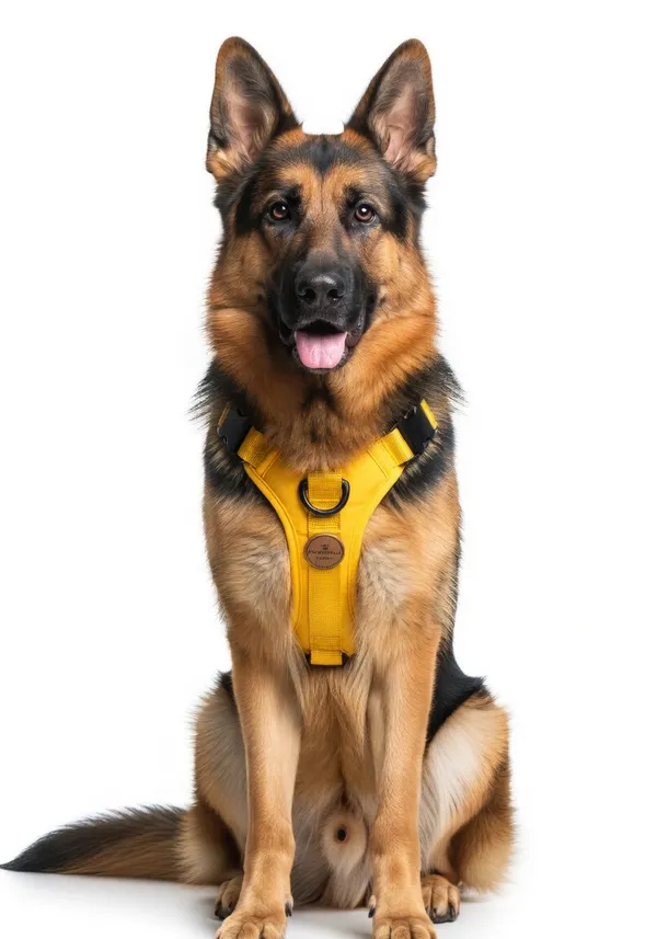 Yellow_Dog_Harness_With_Adjustable_Straps_And_D-Ring