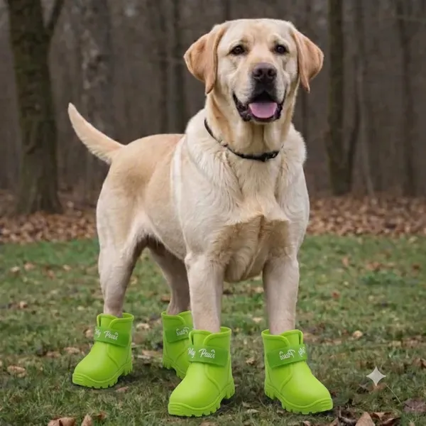 Pawshala_All-Weather_Dog_Boots-Green