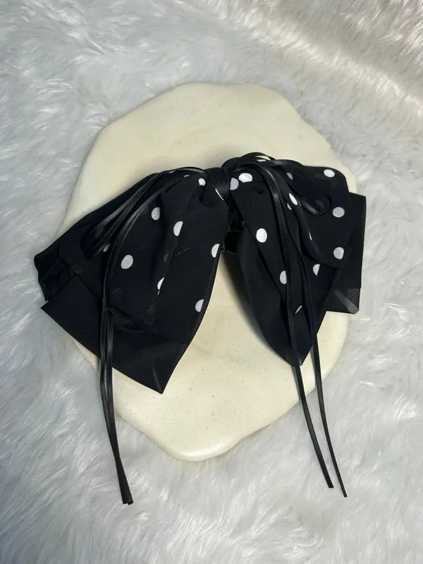 Polka_Dot_Bow_Hair_Clip_Pack_Of_1