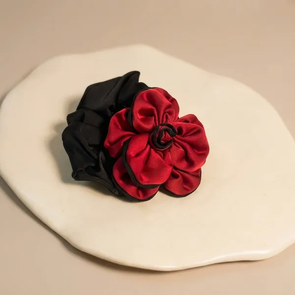 Red_Satin_Rose_Scrunchie_Pack_Of_2