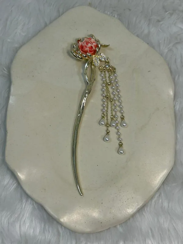Rose_Bloom_Hair_Stick_With_Dangling_Pearl_Chains_Pack_Of_1