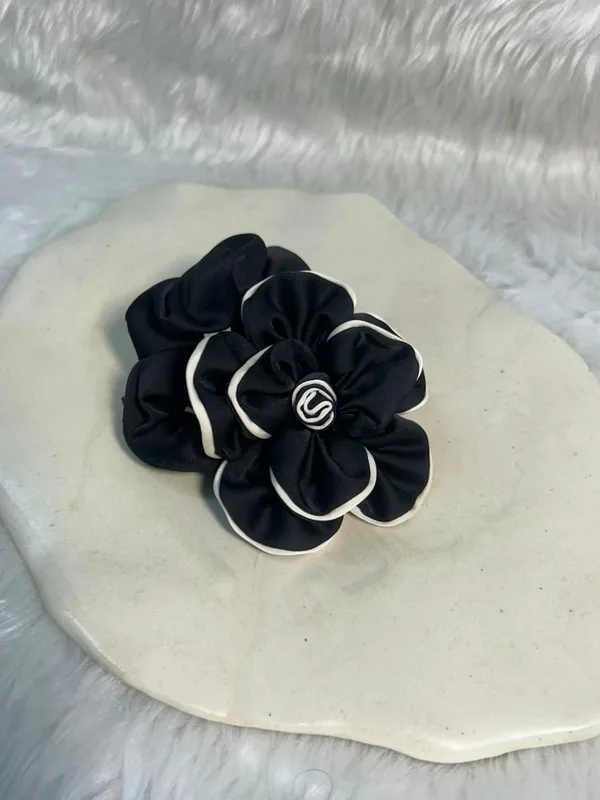 Black_Satin_Rose_Scrunchie_Pack_Of_2