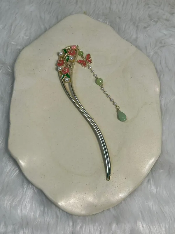 Multicolour_Floral_Hanging_Charm_Hair_Stick_Pack_of_1