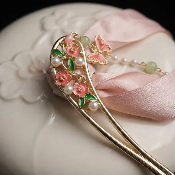 Multicolour_Floral_Hanging_Charm_Hair_Stick_Pack_of_1