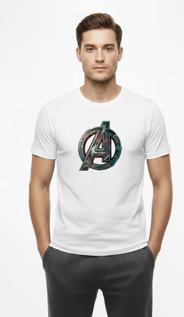 White_Pure_Cotton_Round_Neck_Half_Sleeve_T_Shirt_For_Men