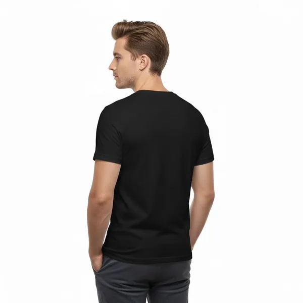 Black_Pure_Cotton_Round_Neck_Half_Sleeve_T_Shirt_For_Men