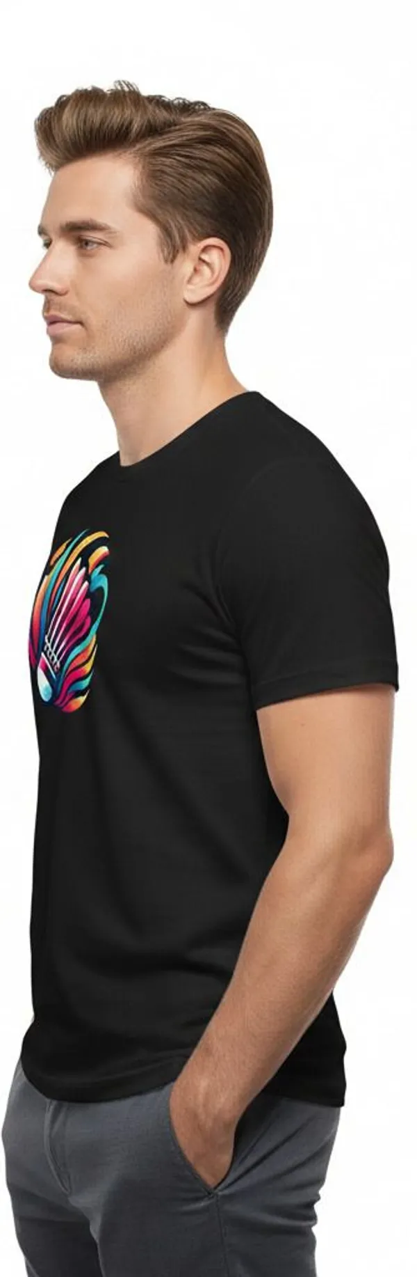 Black_Pure_Cotton_Round_Neck_Half_Sleeve_T_Shirt_For_Men