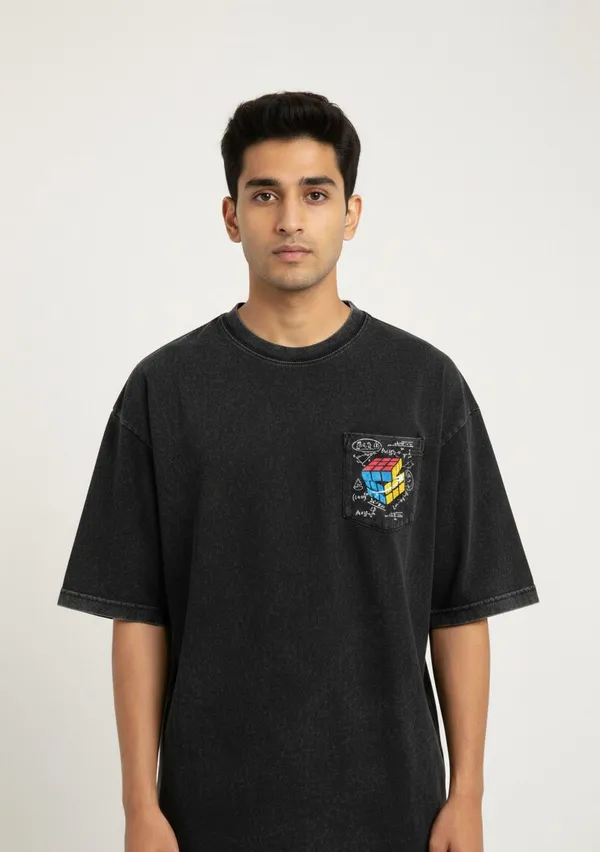 Black_Pure_Cotton_Round_Neck_Half_Sleeve_T_Shirt_For_Men