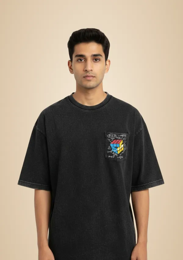 Black_Pure_Cotton_Round_Neck_Half_Sleeve_T_Shirt_For_Men
