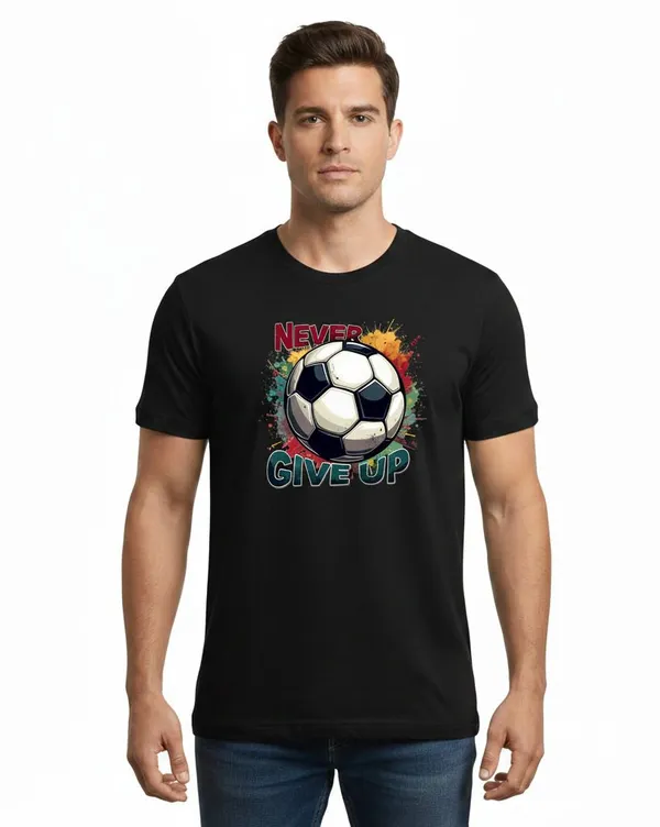 Black_Pure_Cotton_Round_Neck_Short_Sleeve_T_Shirt_For_Men