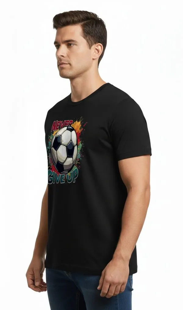 Black_Pure_Cotton_Round_Neck_Short_Sleeve_T_Shirt_For_Men
