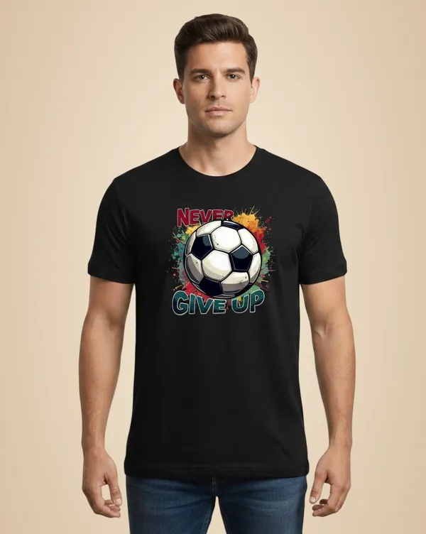 Black_Pure_Cotton_Round_Neck_Short_Sleeve_T_Shirt_For_Men