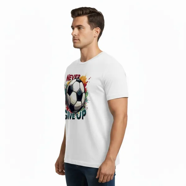 White_Pure_Cotton_Round_Neck_Half_Sleeve_T_Shirt_For_Men