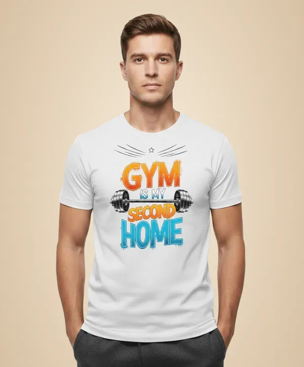 White_Pure_Cotton_Round_Neck_Half_Sleeve_T_Shirt_For_Men