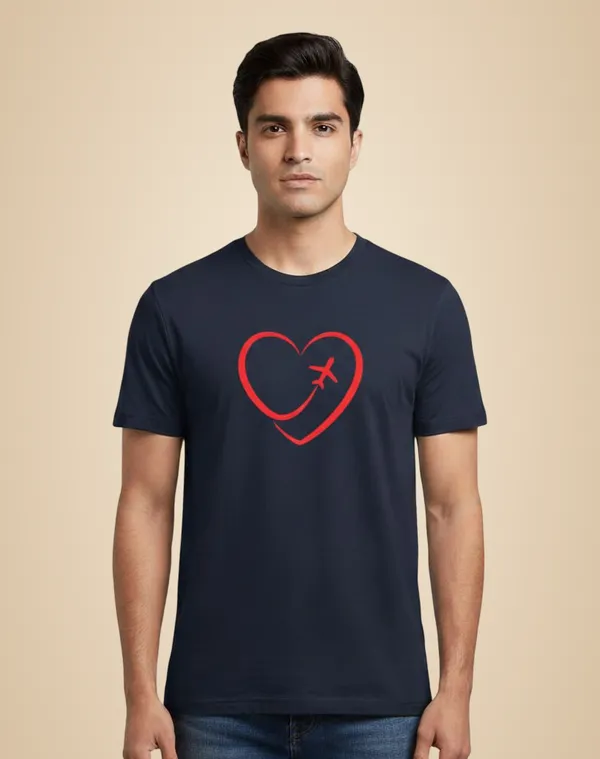 Navy_Blue_Pure_Cotton_Round_Neck_Half_Sleeve_T_Shirt_For_Men