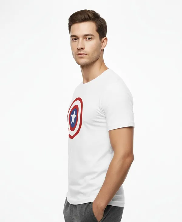 White_Pure_Cotton_Round_Neck_Half_Sleeve_T_Shirt_For_Men