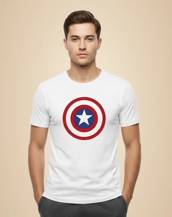 White_Pure_Cotton_Round_Neck_Half_Sleeve_T_Shirt_For_Men