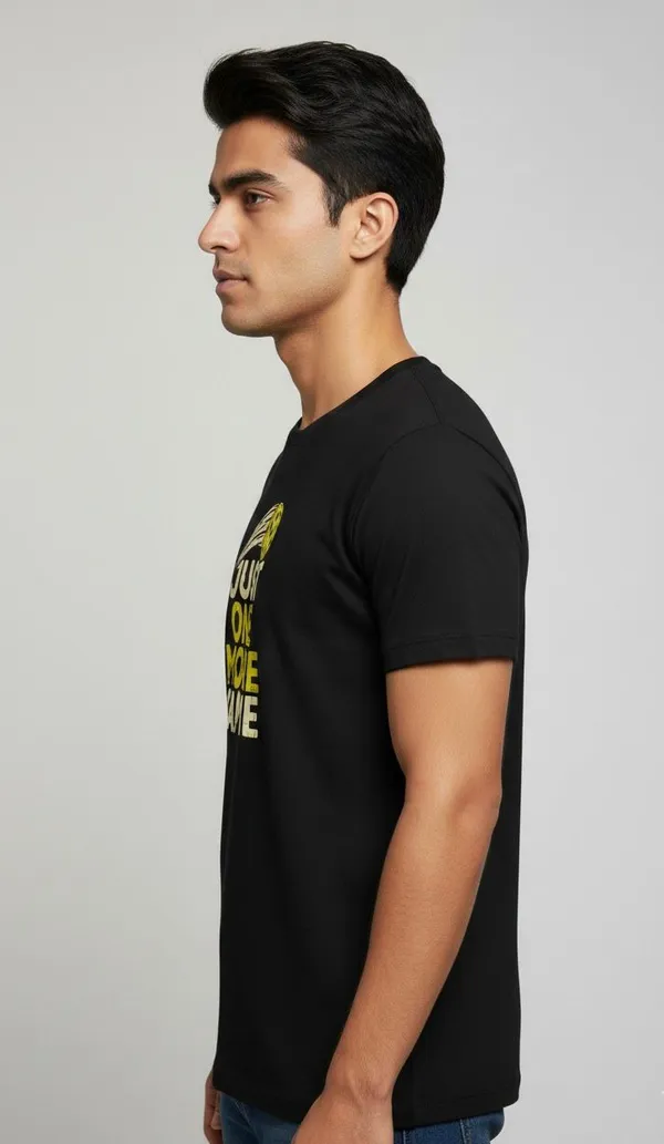 Black_Premium_Quality_Printed_Just_One_More_Game_Round_Neck_Tshirt