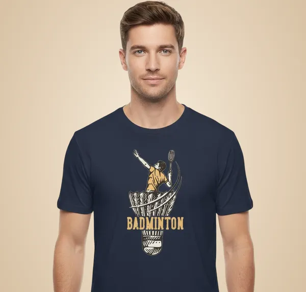 Navy_Blue_Pure_Cotton_Round_Neck_Half_Sleeve_T_Shirt_For_Men