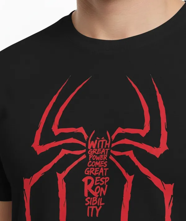 Black_Pure_Cotton_Round_Neck_Half_Sleeve_T_Shirt_For_Men
