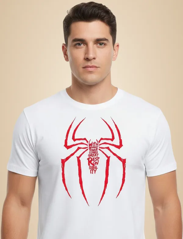 White_Pure_Cotton_Round_Neck_Half_Sleeve_T_Shirt_For_Men