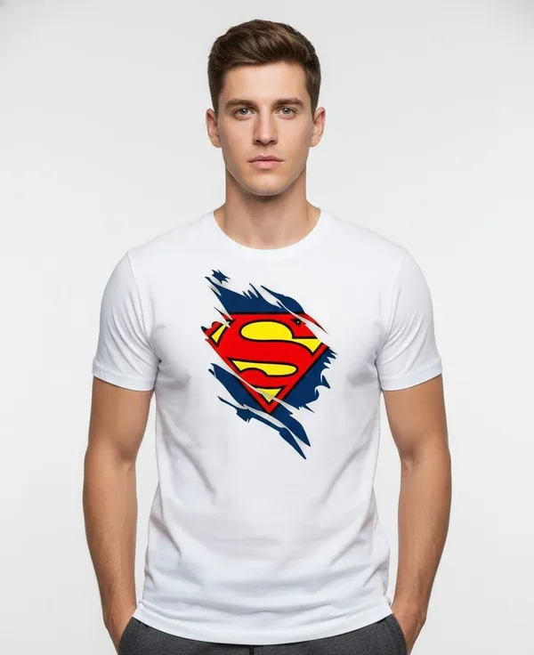 White_Pure_Cotton_Round_Neck_Half_Sleeve_T_Shirt_For_Men