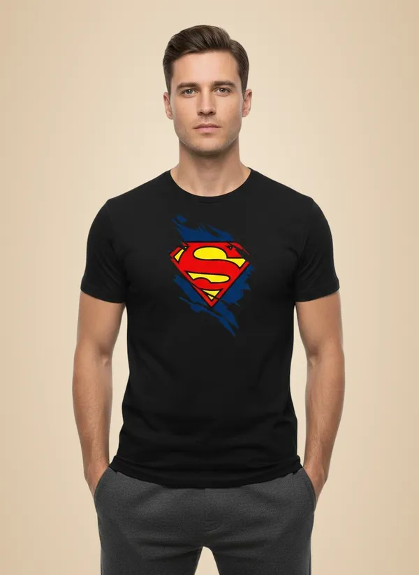 Black_Pure_Cotton_Round_Neck_Half_Sleeve_T_Shirt_For_Men