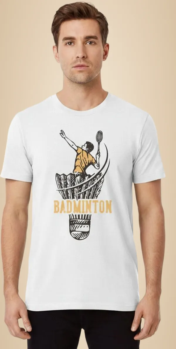 White_Pure_Cotton_Round_Neck_Half_Sleeve_T_Shirt_For_Men
