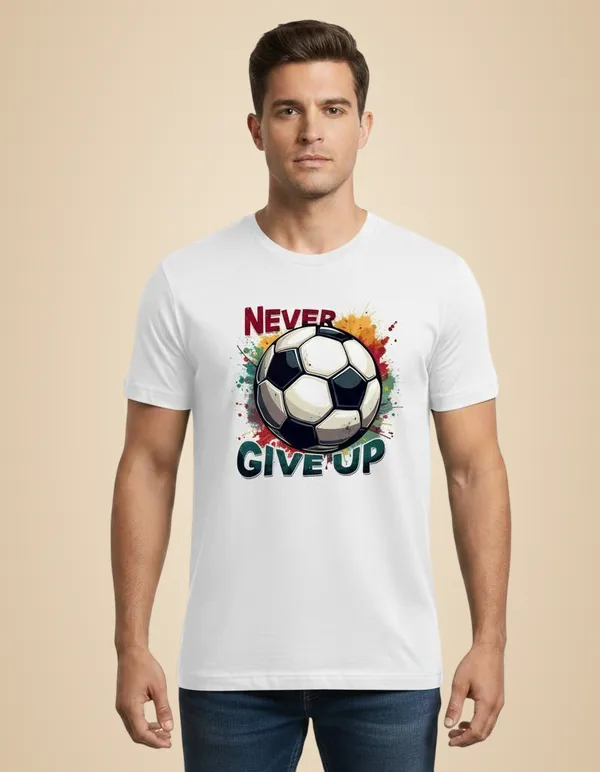 White_Pure_Cotton_Round_Neck_Short_Sleeve_T_Shirt_For_Men