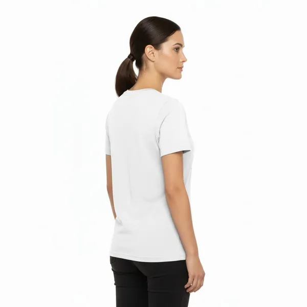 White_Pure_Cotton_Round_Neck_Half_Sleeve_T_Shirt_For_Women