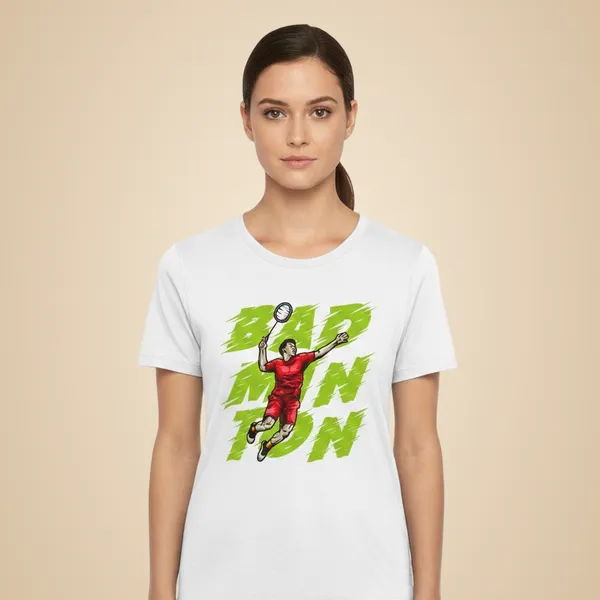 White_Pure_Cotton_Round_Neck_Half_Sleeve_T_Shirt_For_Women