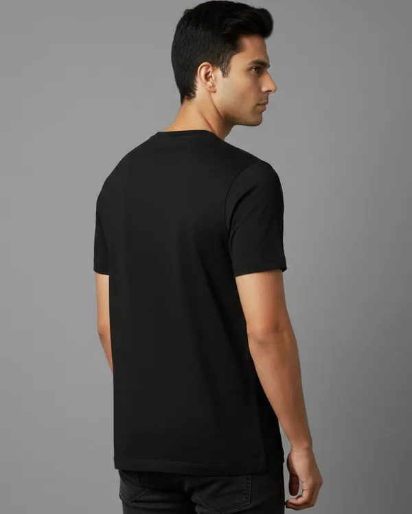 Gold_Pure_Cotton_Round_Neck_Half_Sleeve_T_Shirt_For_Men