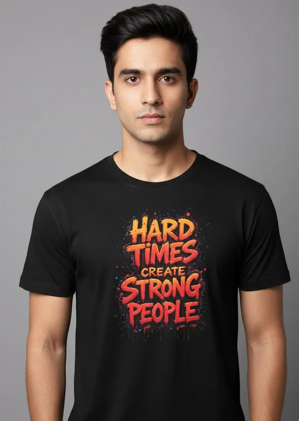 Black_Pure_Cotton_Round_Neck_Half_Sleeve_T_Shirt_For_Men