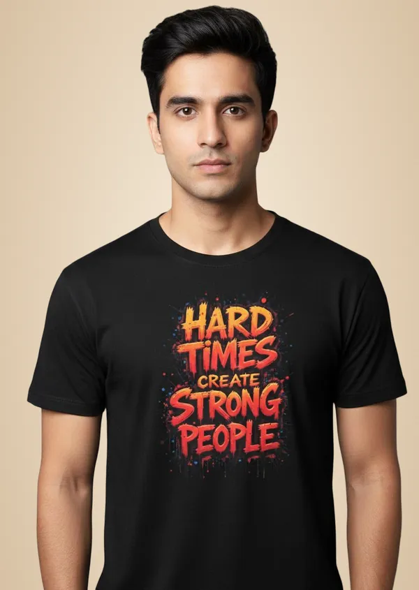 Black_Pure_Cotton_Round_Neck_Half_Sleeve_T_Shirt_For_Men