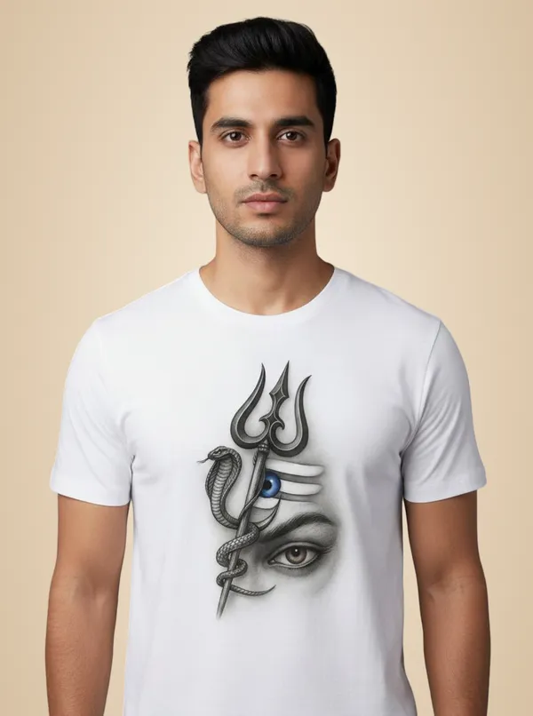 White_Pure_Cotton_Round_Neck_Half_Sleeve_T_Shirt_For_Men
