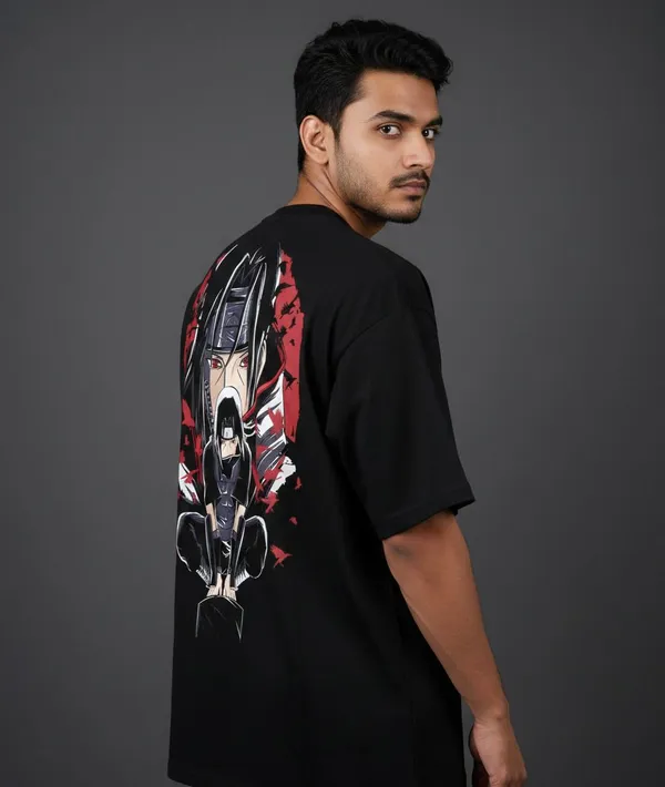 Black_Pure_Cotton_Round_Neck_Short_Sleeve_T_Shirt_For_Men