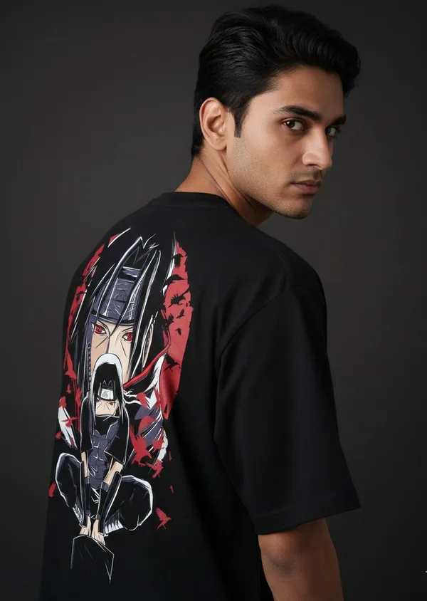 Black_Pure_Cotton_Round_Neck_Short_Sleeve_T_Shirt_For_Men