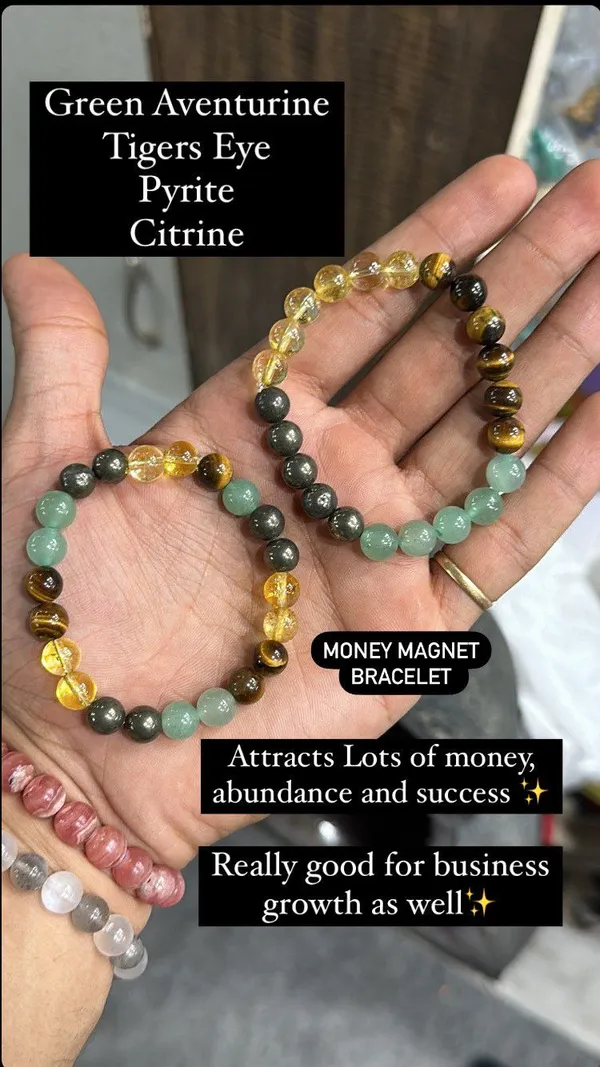 Multicolor_Money_Magnet_Danyug_Green_Aventurine_Tigers_Eye_Pyrite_And_Citrine_Gemstone_Bracelet_For_Unisex