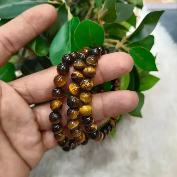 Brown_Natural_Tigers_Eye_Stone_Beaded_Bracelets_Set_For_Unisex