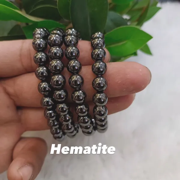 Black_Natural_Hematite_Stone_Beaded_Bracelet_Set_For_Unisex