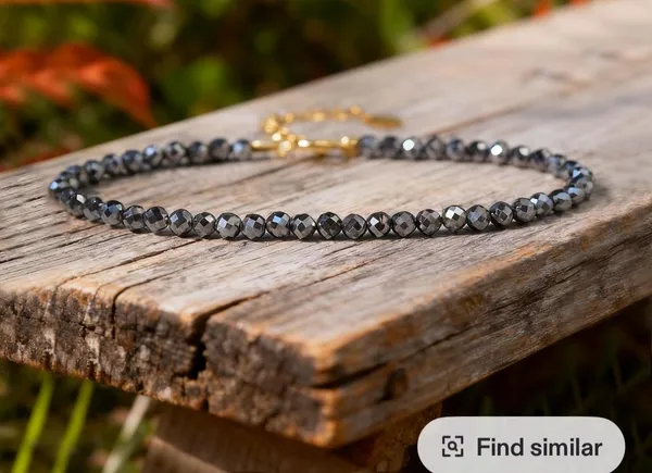 Black_Pyrite_Anklete_Beaded_For_Unisex