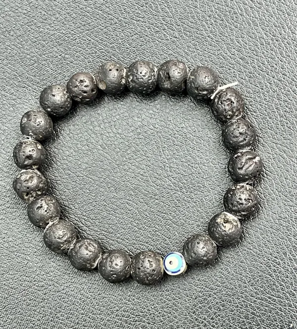 Grey_Black_Lava_Stone_Beaded_Bracelet_With_Evil_Eye_For_Unisex