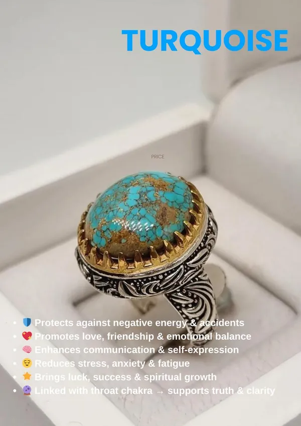 Natural_Turquoise_Stone_Ring_With_Silver_Band_And_Gold_Crown_Setting