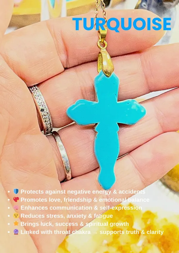 Turquoise_Cross_Pendant_Necklace_With_Gold_Chain