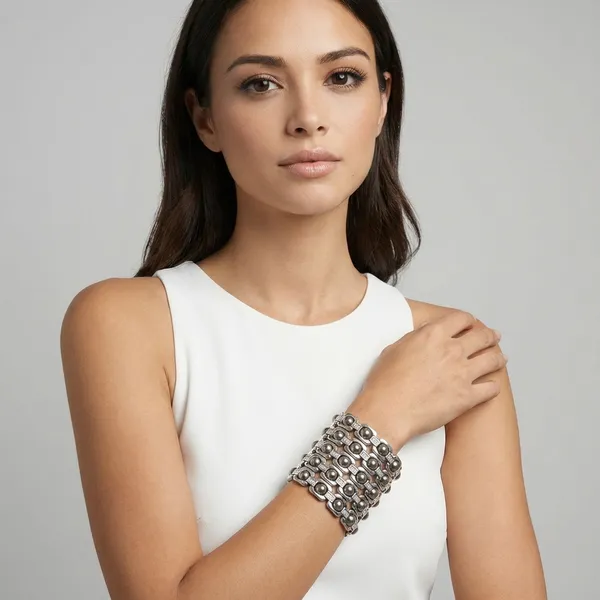 Silver_Pyrite_Bracelet_For_Unisex